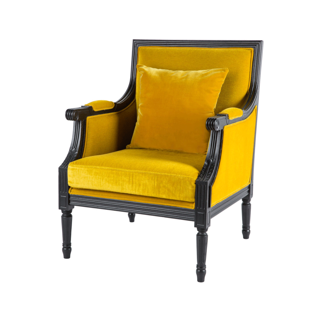 Кресло желтое Алан